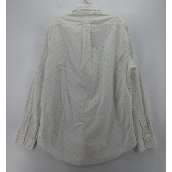 Ralph Lauren Shirt Medium Button Down Micro Geometric Preppy Woven - Picture 6 of 11